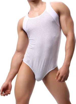 YUFEIDA Men's Athletic Supporters Breathable Bodysuit Active Base Layers Slim Fit Wrestling Jumpsuit One Piece Singlet